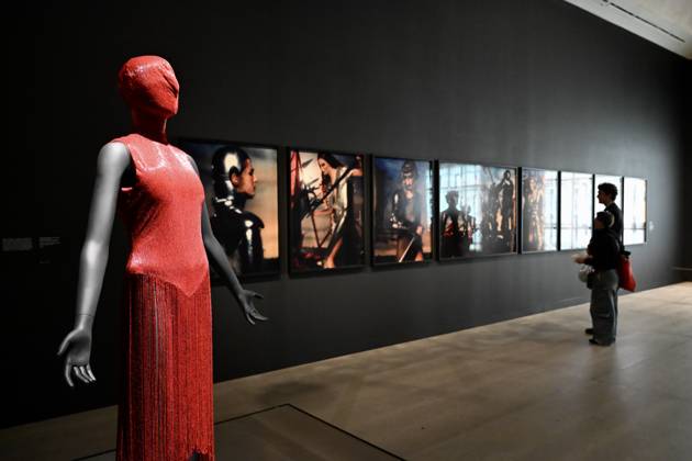 Tate Britain, The 90s : Art and Fashion London, UK. Red Dress by Alexander McQueen. Art & Fashion, Tate Britain. Tate Britain has opened the first exhibition to explore the art, photography and fashion of the 1990s, adecade synonymous with possibility, optimism and an audacious spirit. The 90s : Art and Fashion explores this period s surge of creative energy, shaped by its opportunities and challenges. 06 October 2026., Credit:Michael Melia Michael Melia - B2778 Avalon  Copyright: xMichaelxMeliax xMichaelxMeliax-xB2778x xAvalonx 1141014217