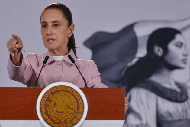 October 6, 2026: TO-45365-MEXICO , June 10, 2026. Mexican President Claudia Sheinbaum spoke about the increase in health clinics and national policy during the "People& 039;s Conference" at the National Palace in Mexico City. Clasos.com.mx  - ZUMAcs4_ 20261006_faa_cs4_044 Copyright: xJavierxLiraxOterox