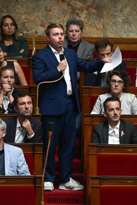 Questions to the Government in the National Assembly: Louis Boyard, Session of Questions to the Government in the National Assembly, Paris 460252, October 6, 2026, Paris, France Copyright: xL.Urmanx xStarfacex STAR_460252_027