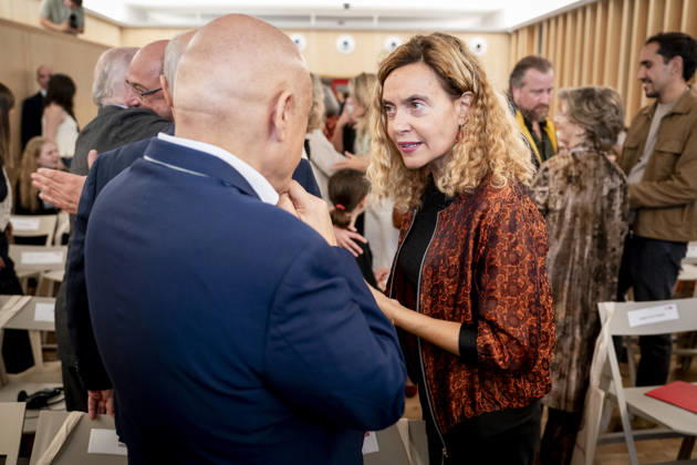 Yolanda Díaz speaks at the event Democracy and International Solidarity. The former president of the Congress of Deputies, Meritxell Batet, during the event Democracy and International Solidarity: The Past, a Driving Force for Building the Future, on October 6, 2026, in Madrid, Spain. The event was held to mark the 50th anniversary of the German Friedrich Ebert Foundation (Friedrich Ebert Stiftung) delegation, FES in Spain October 6, 2026 YOLANDA ECONOMY DEMOCRACY MINISTER OF LABOR IN Madrid, Spain Copyright: xA.xPÃ rezxMecax 7825160