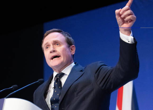 October 6, 2026, Birmingham, United Kingdom: Tom Tugendhat MBE Shadow Foreign Secretary addresses audience. The session Defending Britain in a More Dangerous World took place on the main stage at the Conservative Party Conference at the ICC Birmingham. It featured key shadow cabinet figures including Tom Tugendhat, Helen Whately , James Cartlidge, and Alex Burghart , as well as a performance by St Mary s Ukrainian School choir. They were also joined by Yehor Cherniev, Ukrainian MP and Professor Niall Ferguson Birmingham United Kingdom - ZUMAs197 20261006_aaa_s197_098 Copyright: xGaryxRobertsx