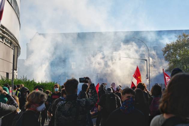Nearly half million take to streets across France in student protests STRASBOURG, FRANCE - OCTOBER 6: Hundreds of students supported by the major French trade unions have taken to the streets across for a day of national protest in Strasbourg, France on October 6, 2026. They are protesting against overcrowded classrooms, a shortage of teachers, the poor condition of facilities, and the education budget for 2027. Hadi Mehraeen Anadolu Strasbourg France. Editorial use only. Please get in touch for any other usage.  Copyright: x2026xAnadoluxHadixMehraeenx