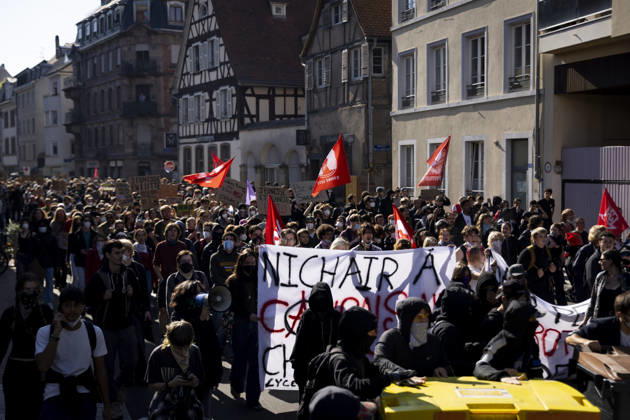 NEWS : Manifestation lyceenne - Strasbourg - 06 10 2026 manifestation de lycÃ ens Ã Strasbourg, le 6 octobre 2026, dans le cadre d™un mouvement national de protestation contre les conditions d™apprentissage.  Copyright: xelyxandroxcegarrax