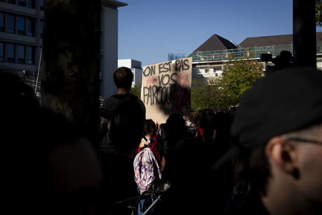 NEWS : Manifestation lyceenne - Strasbourg - 06 10 2026 manifestation de lycÃ ens Ã Strasbourg, le 6 octobre 2026, dans le cadre d™un mouvement national de protestation contre les conditions d™apprentissage.  Copyright: xx