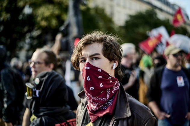 High school students protest in Paris, on October 6, 2026. - 06 10 2026 - France Ile-de-France (region) Paris -  AntoninxBuratx xLexPictorium LePictorium_0342062