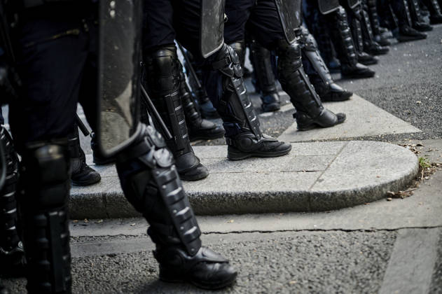 Tensions on the edge of the high school students protest in Paris, on October 6, 2026. - 06 10 2026 - France Ile-de-France (region) Paris -  AntoninxBuratx xLexPictorium LePictorium_0342091