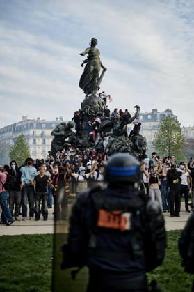 High school students protest in Paris, on October 6, 2026. - 06 10 2026 - France Ile-de-France (region) Paris -  AntoninxBuratx xLexPictorium LePictorium_0342101