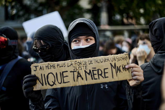 High school students protest in Paris, on October 6, 2026. - 06 10 2026 - France Ile-de-France (region) Paris -  AntoninxBuratx xLexPictorium LePictorium_0342063