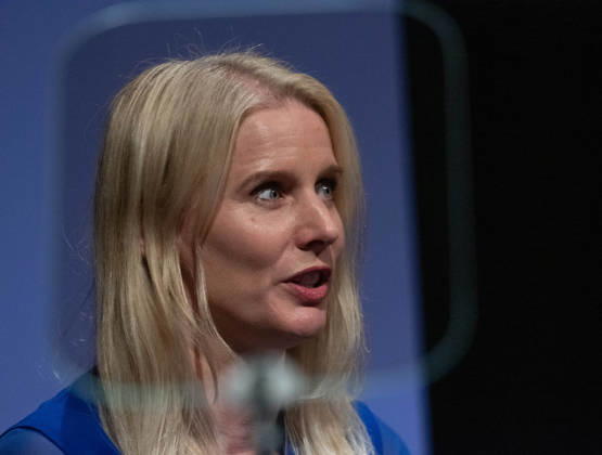 October 6, 2026, Birmingham, United Kingdom: Shadow Secretary of State for Culture, Media, and Sport Rebecca Paul MP speaks during a fringe panel. A fringe panel discussion on the Great British fashion, design industry, and creative sectors at the Conservative Party Conference in Birmingham. The debate focused on the style and textiles economy s contribution to national growth. Birmingham United Kingdom  - ZUMAs197 20261006_aaa_s197_127 Copyright: xGaryxRobertsx