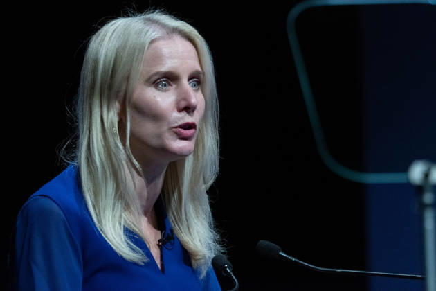 October 6, 2026, Birmingham, United Kingdom: Shadow Secretary of State for Culture, Media, and Sport Rebecca Paul MP speaks during a fringe panel. A fringe panel discussion on the Great British fashion, design industry, and creative sectors at the Conservative Party Conference in Birmingham. The debate focused on the style and textiles economy s contribution to national growth. Birmingham United Kingdom - ZUMAs197 20261006_aaa_s197_125 Copyright: xGaryxRobertsx