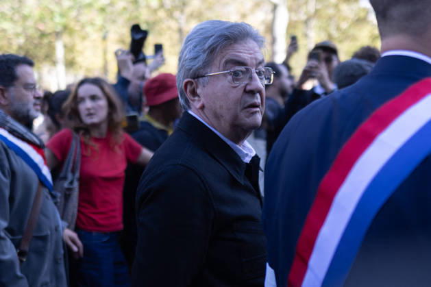 Student Demonstration - Paris RL President of La France Insoumise LFI Jean Luc Melenchon takes part in a demonstration as part of a nationwide day of actions called by high-school students, joined by unions and teachers, who for days have been demanding better learning conditions in protests punctuated by violent confrontations in Paris on October 6, 2026. Photo by Raphael Lafargue ABACAPRESS.COM Paris France  Copyright: xLafarguexRaphael ABACAx