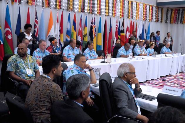 October 6, 2026, Funafuti, Funafuti, Tuvalu: Over a dozen world leaders participate in the Pre-COP31 Leaders™ event in Funafuti, Tuvalu. Complementing the ministerial meeting in Fiji, the visit brings global decision-makers to the low-lying Pacific island nation to witness climate impacts and community adaptation efforts firsthand and advance climate action ahead of COP31 in Antalya, Türkiye. Funafuti Tuvalu - ZUMA 20261006_int_h213_051 Copyright: xHuang Mendersx