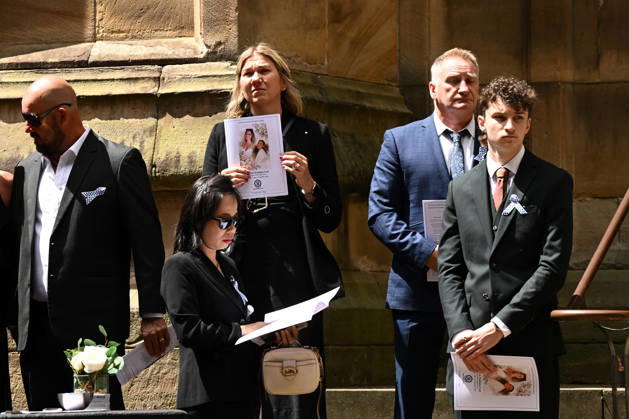 MIA LAY FUNERAL, Mourners attend the funeral service for NSW Police Constable Mia Lay at St Andrew s Cathedral, in Sydney, Wednesday, October 7, 2026. Constable Mia Lay, 20, died when the marked vehicle she was a passenger in crashed into a tree early on September 25 in the Sydney suburb of Redfern. ( NO ARCHIVING SYDNEY NEW SOUTH WALES Australia  Copyright: xDANxHIMBRECHTSx 20261007141847792333