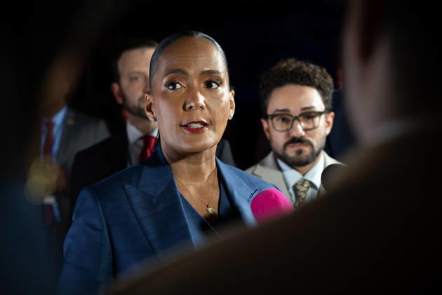 October 6, 2026, Atlanta, Georgia, USA: Former Atlanta Mayor and Democratic candidate for Georgia Governor Keisha Lance Bottoms meets with reporters following Tuesday nightÃ¢â‚¬â ¢s debate with Republican candidate Rick Jackson. Atlanta USA - ZUMAn03_ 20261006_zaf_n03_009 Copyright: xRobinxRaynex