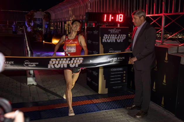 October 6, 2026, New York, New York, USA: Runners participate in the 48th edition of the Empire State Building Run-Up, a vertical race held at the Empire State Building in New York City, United States. More than 200 participants from around the world climb the buildingâ€⠢s 86 floors, covering 1,576 steps and a vertical distance of 1,050 feet (320 meters), from the buildingâ€⠢s lobby to the iconic Observation Deck, on Tuesday, October 6, 2026. New York USA - ZUMAc233 20261006_zsp_c233_026 Copyright: xVanessaxCarvalhox