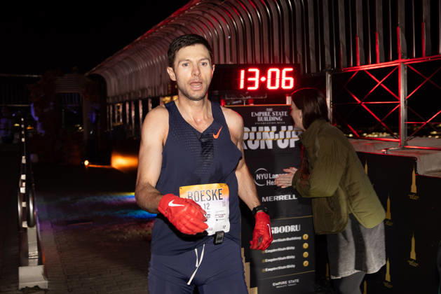 October 6, 2026, New York, New York, USA: Runners participate in the 48th edition of the Empire State Building Run-Up, a vertical race held at the Empire State Building in New York City, United States. More than 200 participants from around the world climb the buildingâ€⠢s 86 floors, covering 1,576 steps and a vertical distance of 1,050 feet (320 meters), from the buildingâ€⠢s lobby to the iconic Observation Deck, on Tuesday, October 6, 2026. New York USA - ZUMAc233 20261006_zsp_c233_042 Copyright: xVanessaxCarvalhox