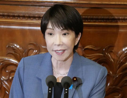 Japan PM in parliament Japanese Prime Minister Sanae Takaichi answers a question from an opposition lawmaker during a House of Representatives plenary session in Tokyo on Oct. 7, 2026.  A14AA0005630358P