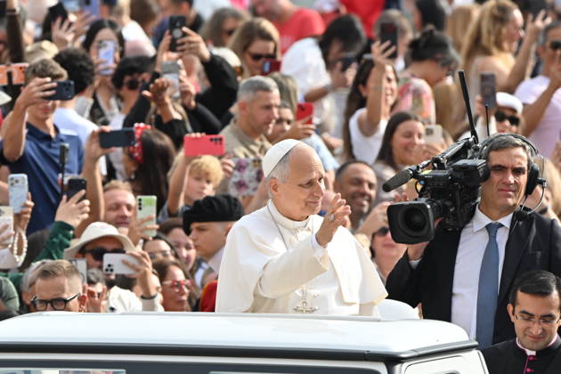 RECORD DATE NOT STATED Italy, Rome,Vatican 2026-10-07 : Pope Leo XIV during his weekly general audience in St Peter s Square Italy, Rome,Vatican 2026-10-07 : Pope Leo XIV during his weekly general audience in St Peter s Square Copyright alessia.giuliani CPP EDITORIAL USE ONLY - NO BOOKS Copyright: xAlessiaxGiuliani Catholicpressphotox