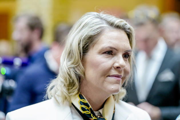 Statsbudsjett 2027 Oslo 20261007. Sylvi Listhaug (Frp) etter fremleggelsen av statsbudsjettet for 2027. Foto: Fredrik Varfjell NTB Oslo Norge qC1SWtHM2_o EDITORIAL USE ONLY Ref:_POLqC1SWtHM2_o.jpg Copyright: xFredrikxVarfjellxx xNTBx