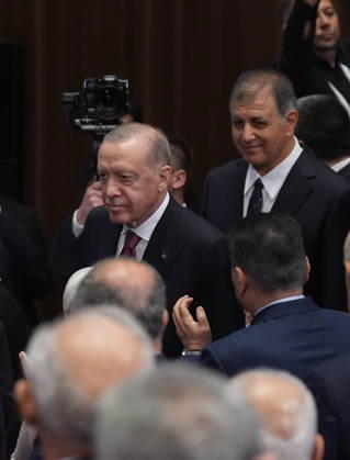 Turkish President and Leader of the Justice and Development (AK) Party Recep Tayyip Erdogan ANKARA, TURKIYE - OCTOBER 7: Turkish President and Leader of the Justice and Development (AK) Party Recep Tayyip Erdogan attends the Legislative Year Opening Meeting with AK Party lawmakers at the AK Party Congress Center in Ankara, Turkiye, on October 07, 2026. Izmir Metropolitan Municipality Mayor Cemil Tugay also attended the meeting. Ercin Erturk Anadolu Ankara Turkey. Editorial use only. Please get in touch for any other usage.  Copyright: x2026xAnadoluxErcinxErturkx