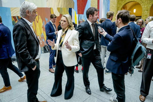 Statsbudsjett 2027 Oslo 20261007. Sylvi Listhaug (Frp) og Geir Pollestad (Sp) etter fremleggelsen av statsbudsjettet for 2027. Foto: Fredrik Varfjell NTB Oslo Norge laQj5ZTsZNg EDITORIAL USE ONLY Ref:_POLlaQj5ZTsZNg.jpg Copyright: xFredrikxVarfjellxx xNTBx
