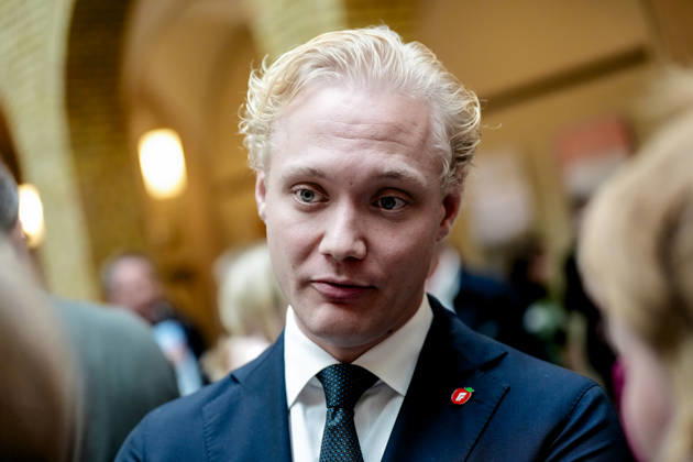 Statsbudsjett 2027 Oslo 20261007. Simen Velle (Frp) etter fremleggelsen av statsbudsjettet for 2027. Foto: Fredrik Varfjell NTB Oslo Norge PnPLynovi14 EDITORIAL USE ONLY Ref:_POLPnPLynovi14.jpg Copyright: xFredrikxVarfjellxx xNTBx