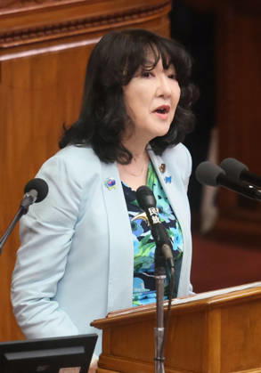 October 7, 2026, Tokyo, Japan - Japanese Prime Finance Satsuki Katayama answers a question at Lower House s plenary session at the National Diet in Tokyo on Wednesday, October 7, 2026. (photo by Yoshio Tsunoda AFLO)  aflo_354016961