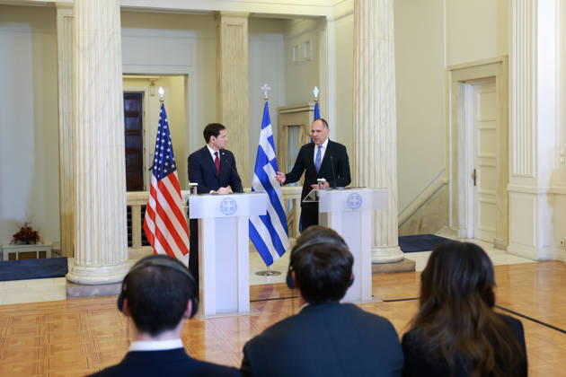 Greek Foreign Minister Giorgos Gerapetritis, US Secretary of State Marco Rubio hold joint press conference in Athens ATHENS, GREECE - OCTOBER 07: Greek Foreign Minister Giorgos Gerapetritis (R) and US Secretary of State Marco Rubio (L) hold a joint press conference at the Foreign Ministry in Athens, Greece, on October 07, 2026. Costas Baltas Anadolu Athens Greece. Editorial use only. Please get in touch for any other usage.  Copyright: x2026xAnadoluxCostasxBaltasx