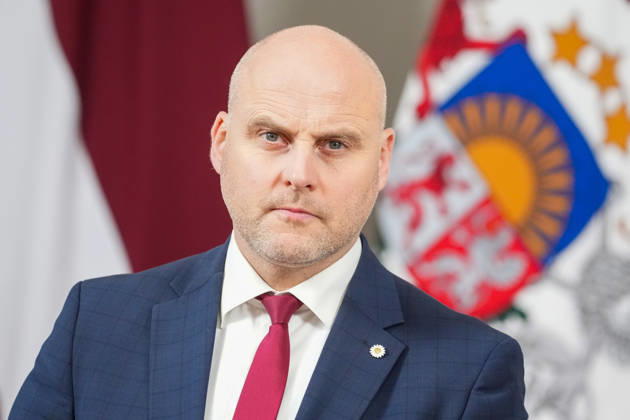 October 7, 2026, Riga, LATVIA: Current Latvian Prime Minister and candidate for prime minister of the new government ANDRIS KULBERGS attends the delivery of a statement by Latvian President in Riga, Latvia, 07 October 2026. Riga LATVIA - ZUMAp305 20261007_zip_p305_007 Copyright: xEdijsxPalensx