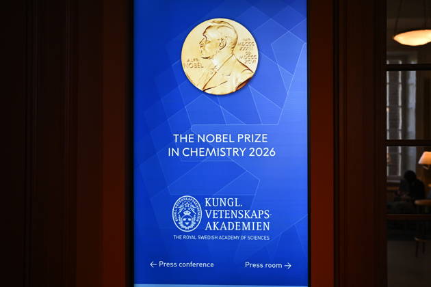 STOCKHOLM, SWEDEN 20261007 The Nobel Prize in Chemistry will be announced at the Royal Swedish Academy of Sciences in Stockholm on Wednesday STOCKHOLM, SWEDEN x10080x  Copyright: xFredrikxSandberg TTx NOBELPRIS I KEMI TILLKÄNNAGIVANDE L-nJ2_cD6GA