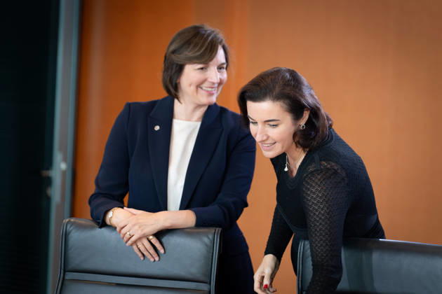 Kabinettsitzung, Bundesregierung, Auftakt Auftakt, Kabinettsitzung, Bundesregierung, Mareike Wulf, Dorothee Bär, Bundesministerin, Forschung Berlin Berlin GER