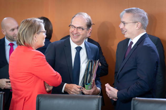 Kabinettsitzung, Bundesregierung, Auftakt Auftakt, Kabinettsitzung, Bundesregierung, Alexander Dobrindt, Bundesinnenminister, Stefanie Hubig, Bundesministerin, Justiz, Verbraucherschutz, Karsten Wildberger, Bundesminister, Digitales Berlin Berlin GER