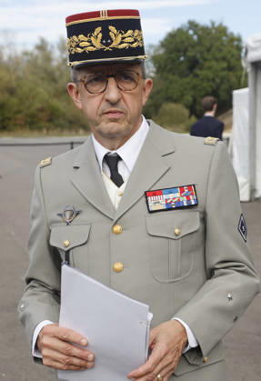 Military Test Tracks Inaugurated In Satory - France General Michel Henri Faivre attends the inauguration of new military pistes at Satory in Versailles, France on October 7, 2026. Photo by Jean-Bernard Vernier JBV NEWS ABACAPRESS.COM Versailles Yvelines France  Copyright: xVernierxJean-Bernard JBVxNews ABACAx
