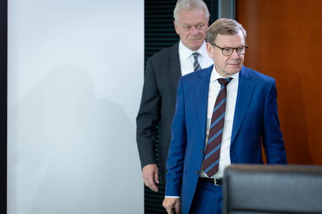 Kabinettsitzung, Bundesregierung, Auftakt Auftakt, Kabinettsitzung, Bundesregierung, Johann Wadephul, Bundesaußenminister, Alois Rainer, Bundesminister, Ernährung, Landwirtschaft Berlin Berlin GER