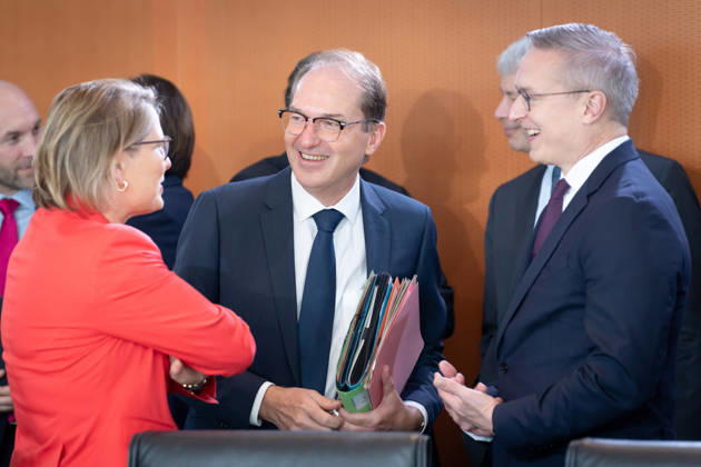 Kabinettsitzung, Bundesregierung, Auftakt Auftakt, Kabinettsitzung, Bundesregierung, Alexander Dobrindt, Bundesinnenminister, Stefanie Hubig, Bundesministerin, Justiz, Verbraucherschutz, Karsten Wildberger, Bundesminister, Digitales Berlin Berlin GER