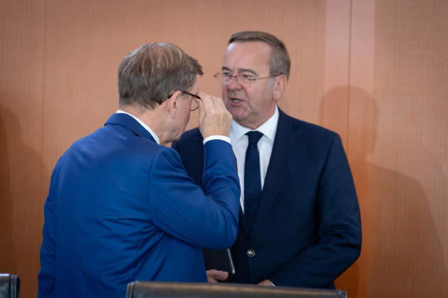 Kabinettsitzung, Bundesregierung, Auftakt Auftakt, Kabinettsitzung, Bundesregierung, Boris Pistorius, Bundesverteidigungsminister, Johann Wadephul, Bundesaußenminister Berlin Berlin GER