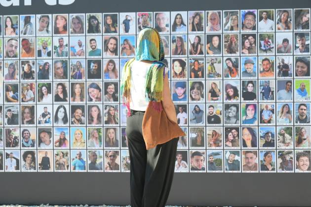 October 7, 2026, Kfar Aza, Israel: KFAR AZA, ISRAEL, OCTOBER 7, 2026: Residents and families gather for a memorial ceremony at Kibbutz Kfar Aza at 6:29 a.m., marking three years since the Hamas-led attack on southern Israel on October 7, 2023. Kfar Aza, a community near the Gaza border, was among the Israeli communities hardest hit during the assault. The ceremony began at the time the attack started three years earlier as communities across southern Israel held commemorations for the victims. Photo JNA Press. Kfar Aza Israel - ZUMAq101 20261007_zna_q101_050 Copyright: xPaulinaxPatimerx