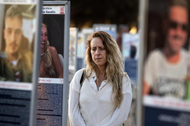 Israelis mourn at sunrise in the Re im memorial on the third anniversary where Hamas massacred 364 people and took another 40 hostages during the Nova dance party on October 7, 2023, near Kibbutz Re im, southern Israel on Wednesday, October 7, 2026. The Hamas cross-border attacks resulted in the deaths of approximately 1,200 people and the abduction of 251 hostages.  ISR20260608002811 JimxHollander