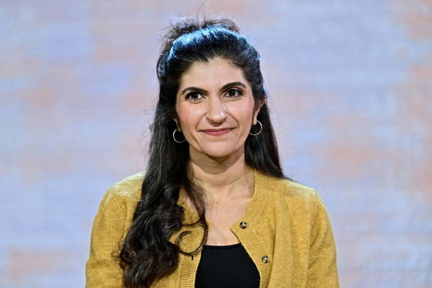 Frankfurter Buchmesse 2026. Schriftstellerin Shida Bazyar ( Gewinnerin Deutscher Buchpreis 2026 ) am 07.10.2026 auf der Frankfurter Buchmesse. 20261007MWI151701