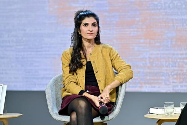 Frankfurter Buchmesse 2026. Schriftstellerin Shida Bazyar ( Gewinnerin Deutscher Buchpreis 2026 ) am 07.10.2026 auf der Frankfurter Buchmesse. 20261007MWI151744