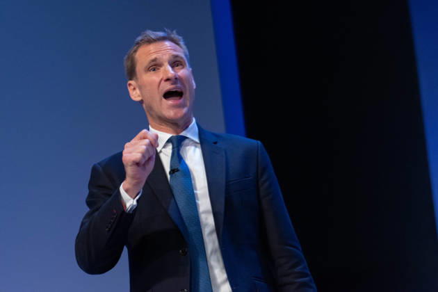 Shadow Home Secretary Chris Philp at the Conservative Party in Birmingham, UK - 07 Oct 2026 Shadow Home Secretary Chris Philp addresses the Conservative Party faithful. On the final day of the 2026 Conservative Party Conference, Chris Philp outlined his fiery vision for law, order, and border security. Birmingham United Kingdom Copyright: xGaryxRobertsx xSOPAxImagesx GROBERTS-6