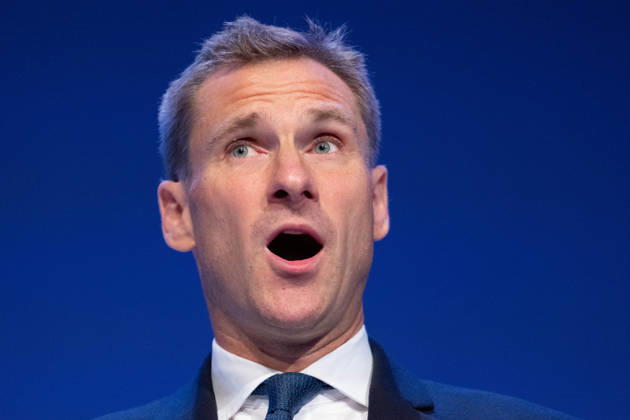 October 7, 2026, Birmingham, United Kingdom: Shadow Home Secretary Chris Philp addresses the Conservative Party faithful. On the final day of the 2026 Conservative Party Conference, Chris Philp outlined his fiery vision for law, order, and border security. Birmingham United Kingdom  - ZUMAs197 20261007_aaa_s197_027 Copyright: xGaryxRobertsx