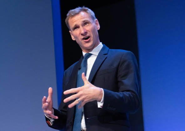 October 7, 2026, Birmingham, United Kingdom: Shadow Home Secretary Chris Philp addresses the Conservative Party faithful. On the final day of the 2026 Conservative Party Conference, Chris Philp outlined his fiery vision for law, order, and border security. Birmingham United Kingdom  - ZUMAs197 20261007_aaa_s197_025 Copyright: xGaryxRobertsx