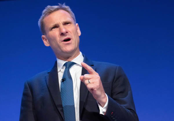 October 7, 2026, Birmingham, United Kingdom: Shadow Home Secretary Chris Philp addresses the Conservative Party faithful. On the final day of the 2026 Conservative Party Conference, Chris Philp outlined his fiery vision for law, order, and border security. Birmingham United Kingdom - ZUMAs197 20261007_aaa_s197_032 Copyright: xGaryxRobertsx