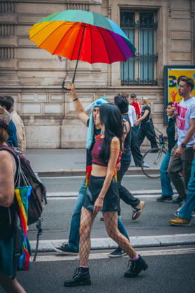Thousands March During Pride Parade - Paris The 2026 Paris LGBTQ+ Pride March took place on the afternoon of Saturday, October 3, running from Place d’Italie to Place de la Bastille; the atmosphere was good-natured, yet the event carried a strongly political tone given that it was a presidential election year. Photo by Leo Previtali ABACAPRESS.COM Paris Ile-de-France France  Copyright: xPrevitalixLeo ABACAx