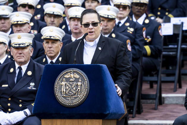 October 7, 2026, New York City, New York, United States: Fire Department of the City of New York (FDNY) Commissioner LILLIAN BONSIGNORE speaking at the 119th Annual FDNY (Fire Department of the City of New York) Memorial Service in New York City. New York City United States  - ZUMAb161 20261007_aap_b161_005 Copyright: xMichaelxBrochsteinx