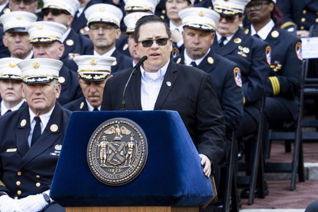 October 7, 2026, New York City, New York, United States: Fire Department of the City of New York (FDNY) Commissioner LILLIAN BONSIGNORE speaking at the 119th Annual FDNY (Fire Department of the City of New York) Memorial Service in New York City. New York City United States  - ZUMAb161 20261007_aap_b161_002 Copyright: xMichaelxBrochsteinx