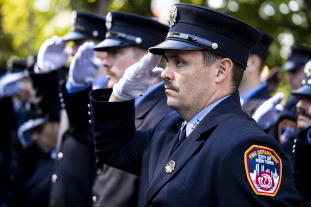 October 7, 2026, New York City, New York, United States: FDNY Firefighters at the 119th Annual FDNY (Fire Department of the City of New York) Memorial Service in New York City. New York City United States  - ZUMAb161 20261007_aap_b161_009 Copyright: xMichaelxBrochsteinx
