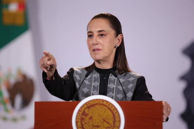 October 7, 2026: TO-45384- CIUDAD DE MEXICO,2026-10-07. Mexican President Claudia Sheinbaum Pardo leads her daily morning press briefing at the National Palace in Mexico City Joined by Luisa Maria Alcalde the briefing addressed plans for renewable energy expansion with CFE constitutional reforms regarding nepotism and federal updates on US relations and legislative approvals. Clasos.com.mx - ZUMAcs4_ 20261007_faa_cs4_105 Copyright: xLuisxMarinx