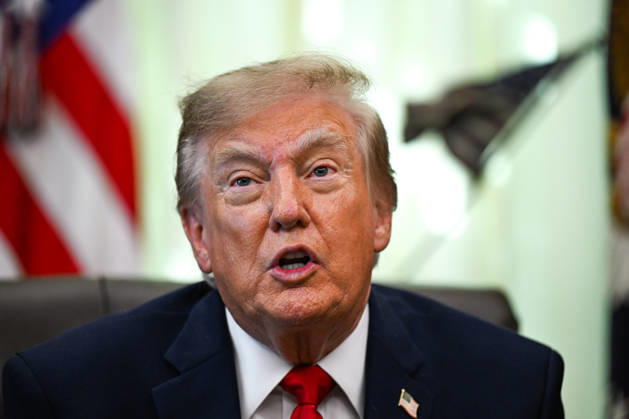 President Donald Trump makes an announcement in the Oval Office at the White House in Washington, DC on Wednesday, Oct. 7, 2026. President Trump announced that automatic enrollment for children born between 2025 and 2028 into Trump Accounts is now active.  WASP20261007113 AnnabellexGordon